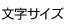 文字の大きさ