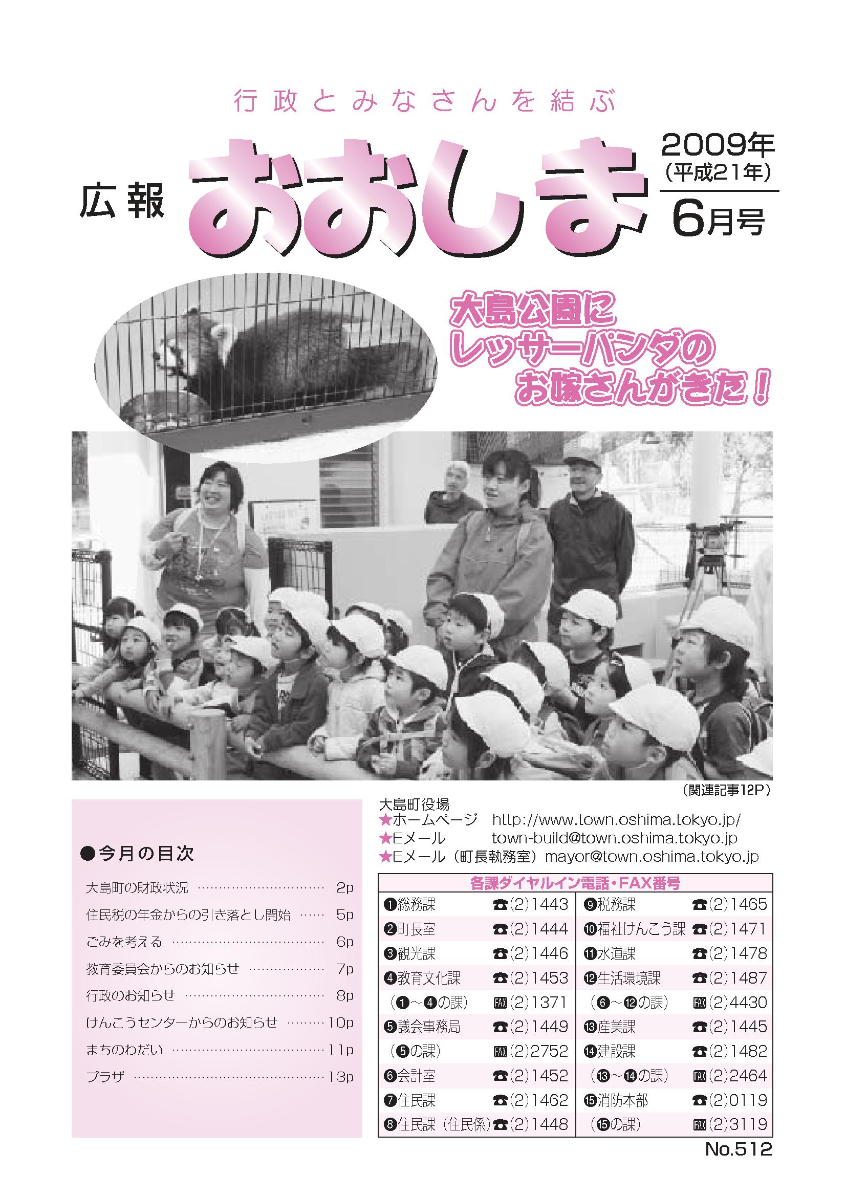 広報おおしま2009年6月号