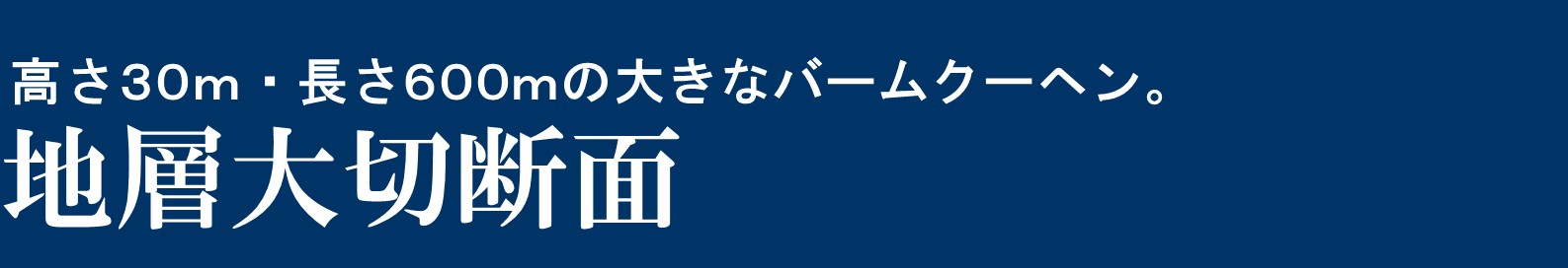 地層大切断面