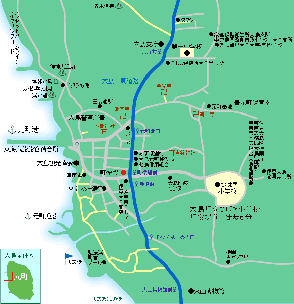 つばき小学校周辺マップ